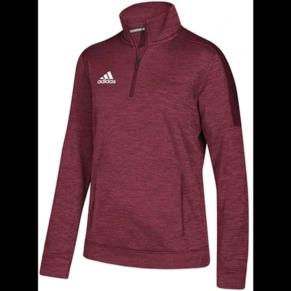 Adidas Mens Team 1/4 Zip Long Sleeve, S,M,L - Picture 1 of 7